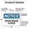 Signmission Diving Board Closed, 14 in W x Rectangle, Plastic OS-2PACK-NS-P-1014-L-11062 - alternate 7